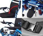 YuCar Lightweight Folding Electric Wheelchair - 220 lb Support