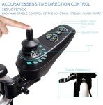 Folding Electric Wheelchair with Headrest and Dual Motors
