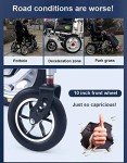 XHY Heavy Duty Foldable Electric Wheelchair with Remote