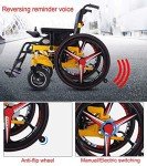 Foldable Power Electric Wheelchair with Li-Ion Battery
