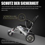 Lightweight Folding Electric Wheelchair with Dual Battery