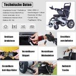 Lightweight Folding Electric Wheelchair with Dual Battery