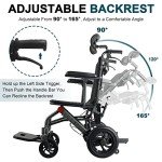 Wisging Ultra-Light Folding Wheelchair for Travel
