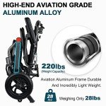 Wisging Ultra-Light Folding Wheelchair for Travel