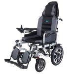 Reclining Electric Folding Wheelchair for Adults