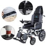 Reclining Electric Folding Wheelchair for Adults