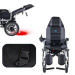 Reclining Electric Folding Wheelchair for Adults