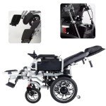 Reclining Electric Folding Wheelchair for Adults