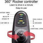 Portable Electric Wheelchair with Reclinable Backrest
