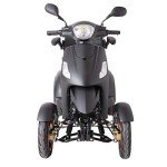 Matt Black 4-Wheel Mobility Scooter with Accessories