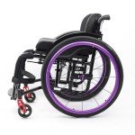 Lightweight Folding Wheelchair for Adults with Handbrakes