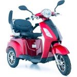 Green Power ZT500 3-Wheel Mobility Scooter Red