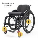 Lightweight Folding Wheelchair for Adults with Handbrakes