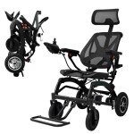 Folding Electric Wheelchair with Detachable Battery