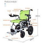 XHY Folding Lightweight Electric Wheelchair with Battery