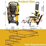 QJJML Electric Stair Climbing Wheelchair - Lightweight & Foldable