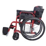 Portable Self-Propelled Folding Wheelchair with Brakes