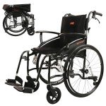 Lightweight Folding Manual Wheelchair with Sports Wheels