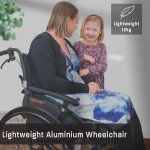 Lightweight Folding Manual Wheelchair with Sports Wheels