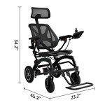 Folding Electric Wheelchair with Detachable Battery