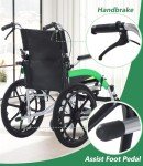 Lightweight Portable Folding Wheelchair - 9kg