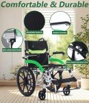 Lightweight Portable Folding Wheelchair - 9kg