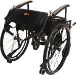 Lightweight Folding Manual Wheelchair with Sports Wheels