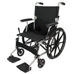Lightweight Folding Wheelchair with Mag Wheels & Brakes
