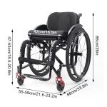 Lightweight All-Terrain Sports Wheelchair for Adults