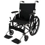 Lightweight Folding Wheelchair with Mag Wheels & Brakes