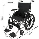 Lightweight Folding Wheelchair with Mag Wheels & Brakes