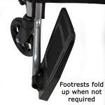 Lightweight Folding Wheelchair with Mag Wheels & Brakes