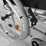 Lightweight Folding Self-Propelled Wheelchair with Hand Brakes