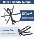Broobey Ultra Light Portable Folding Wheelchair - 8kg