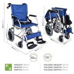 Lightweight Folding Travel Wheelchair Under 10kg