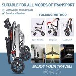 Lightweight Folding Transport Wheelchair for Easy Travel
