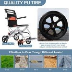 Lightweight Folding Transport Wheelchair for Easy Travel