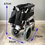 Lightweight Folding Aluminium Travel Wheelchair under 9KG