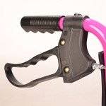 Lightweight Pink Folding Travel Wheelchair with Brakes