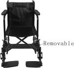 Panana Lightweight Folding Travel Wheelchair with Brakes
