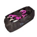 Pink Lightweight Folding Travel Wheelchair with Handbrakes