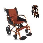 Lightweight Folding Wheelchair with Dual Brake System