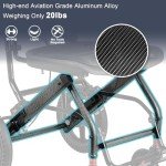 Lightweight Transport Wheelchair with Handbrakes - Black