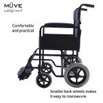 Foldable 18-Inch Wheelchair for Easy Transport
