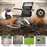 Folding Lightweight Wheelchair for Adults and Kids