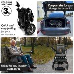 Majestic IQ-8000 Foldable Electric Wheelchair for Adults