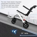 Lightweight Folding Wheelchair with Adjustable Safety Strap