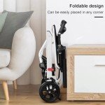 Lightweight Folding Wheelchair with Adjustable Safety Strap
