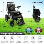 Majestic IQ-8000 Foldable Electric Wheelchair for Adults