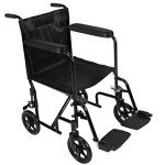 Lightweight Portable Folding Wheelchair with Brakes